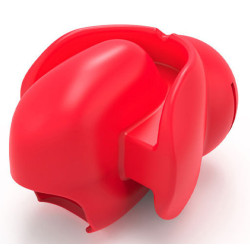 BDSMaster Bâillon Fix Tongue Rouge